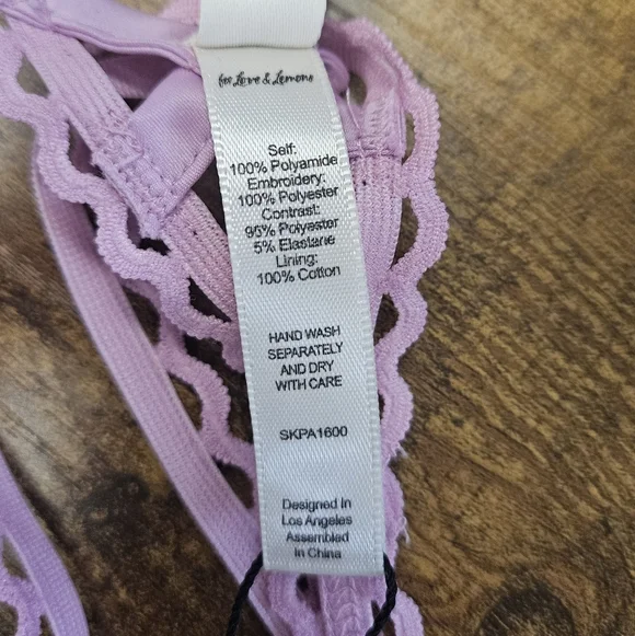 NWT For Love & Lemons x VS Gia Thong Panty Size Large - Picture 14 of 16